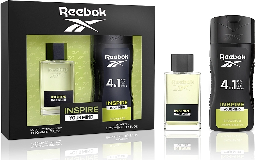 Reebok Inspire Your Mind Набор (edt/50ml + sh/gel/250ml) - фото N1