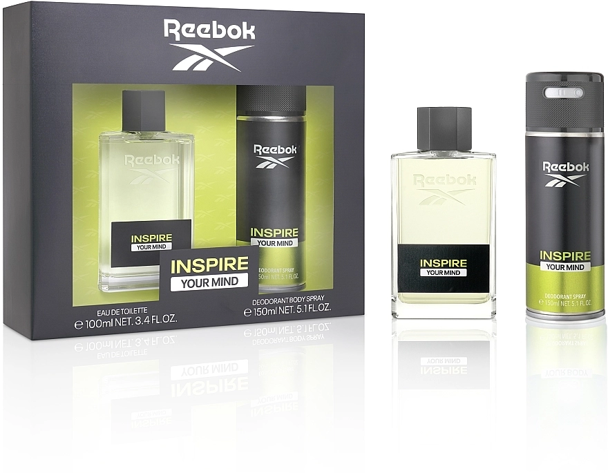 Reebok Inspire Your Mind Набір (edt/100ml+deo/150ml) - фото N1