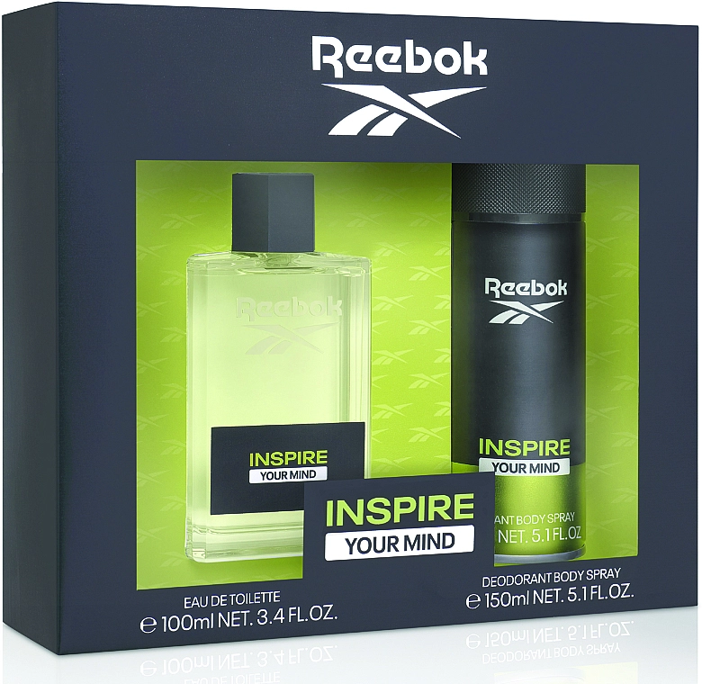 Reebok Inspire Your Mind Набор (edt/100ml + deo/150ml) - фото N3