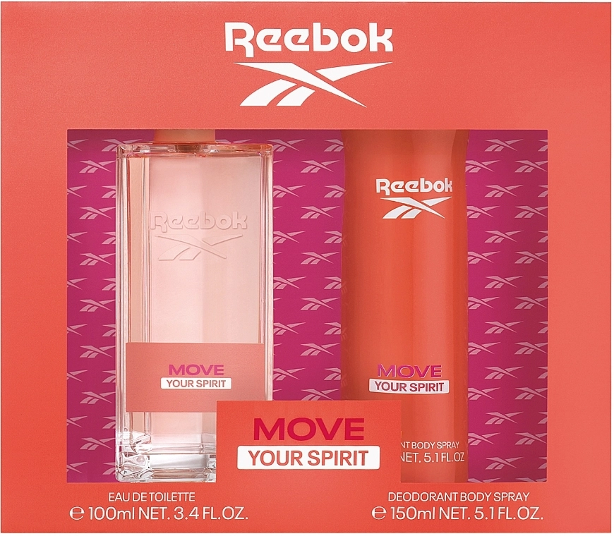 Reebok Move Your Spirit Набір (edt/100ml + deo/150ml) - фото N1