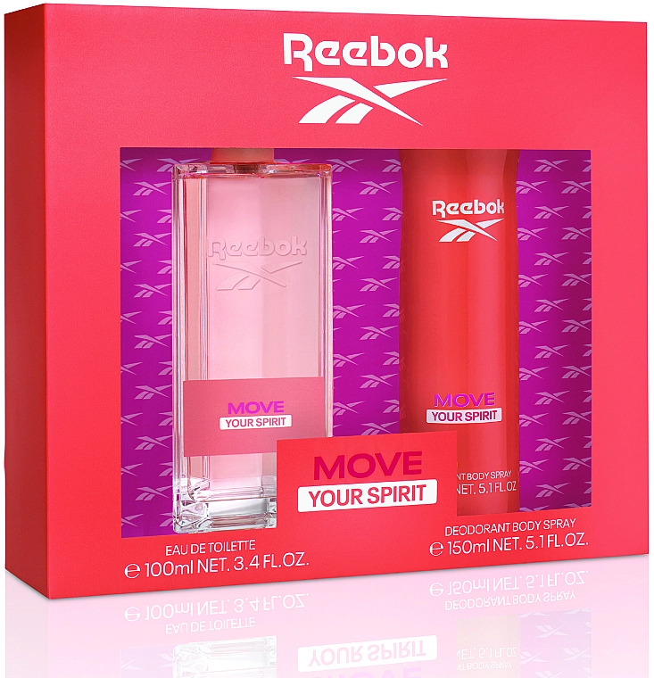 Reebok Move Your Spirit Набір (edt/100ml + deo/150ml) - фото N2