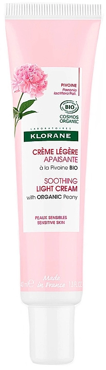 Klorane Успокаивающий крем для лица с экстрактом пиона Peony Light Soothing Cream - фото N1