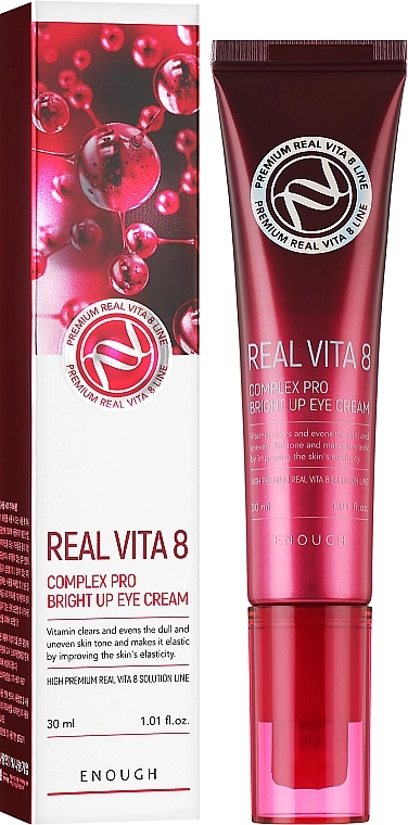 Enough Крем з вітамінами для шкіри навколо очей Real Vita 8 Complex Pro Bright Up Eye Cream - фото N2