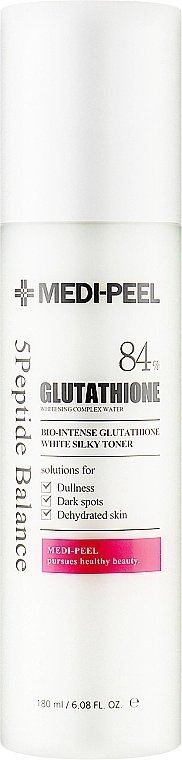 Освітлюючий тонер для обличчя з глутатіоном - Medi peel Bio Intense Glutathione White Silky Toner, 180 мл - фото N1