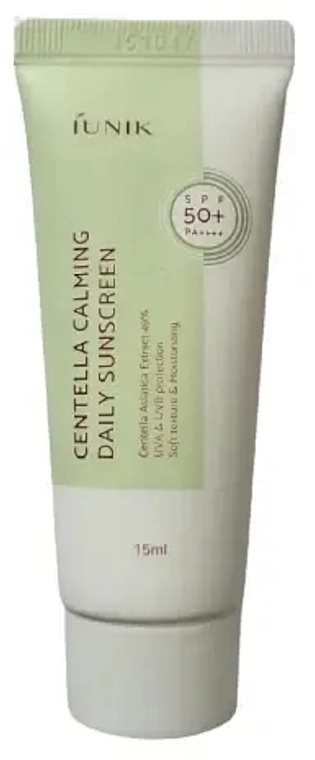 IUNIK Сонцезахисний крем з екстрактом центели Centella Calming Daily Sunscreen SPF50+ - фото N1