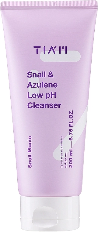 Tiam Слабкокислотний гель для вмивання Snail & Azulene Low pH Cleanser - фото N1