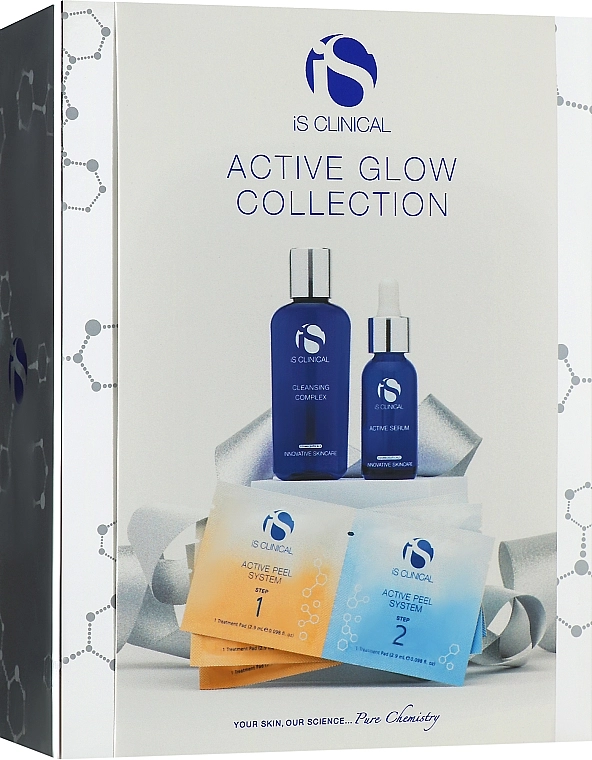IS CLINICAL Набір Active Glow Collection (gel/60ml + ser/15ml + peel/3x2.9ml) - фото N1
