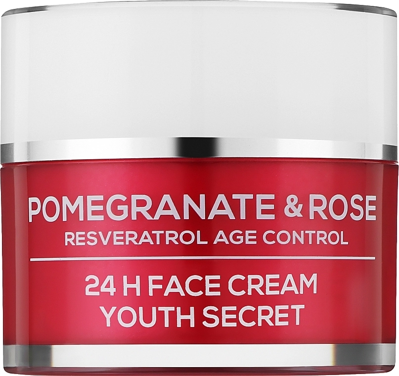 BioFresh Крем для лица "Секрет омоложения. Гранат и Роза" Via Natural Pomergranate & Rose 24H Face Cream Youth Secret - фото N1