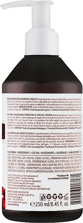 BioFresh Бальзам-кондиционер для волос "Гранат и роза" Via Natural Pomergranate & Rose Hair Conditioner Protection & Care - фото N2