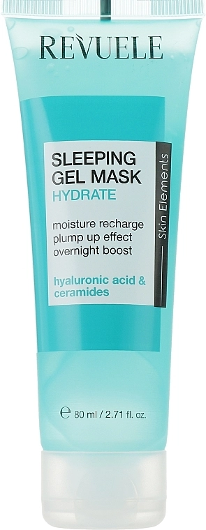 Ночная увлажняющая гелевая маска для лица - Revuele Sleeping Gel Mask Hydrate, 80 мл - фото N1