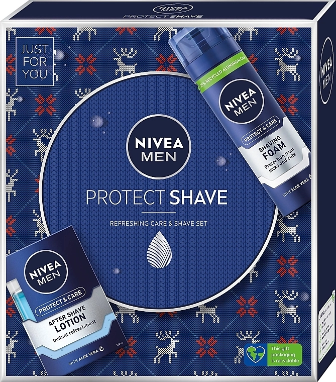 Nivea Набір MEN Protect Shave (sh/foam/200ml + ash/lot/100ml) - фото N1