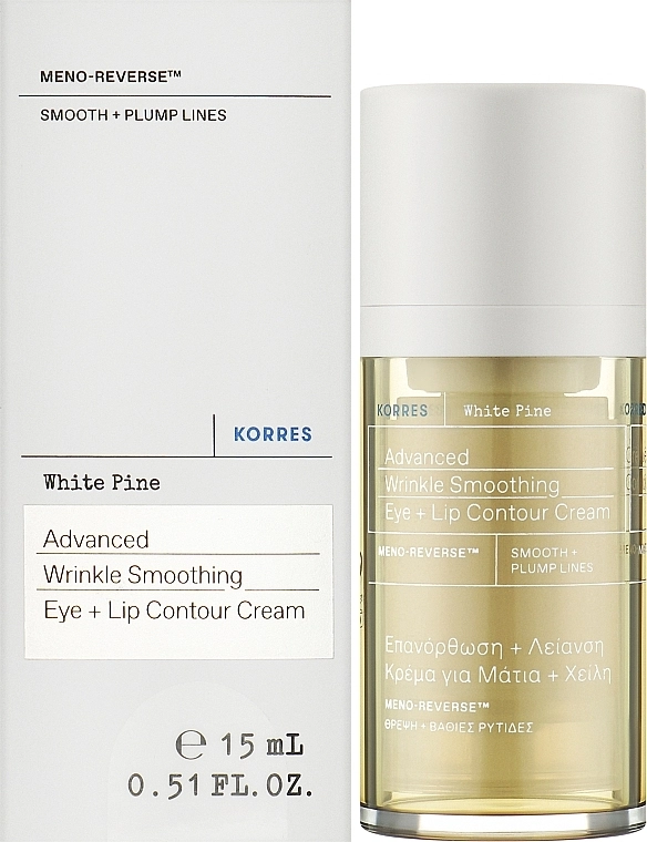 Korres Крем для кожи вокруг глаз и губ White Pine Advanced Wrinkle Smoothing Eye + Lip Contour Cream - фото N2