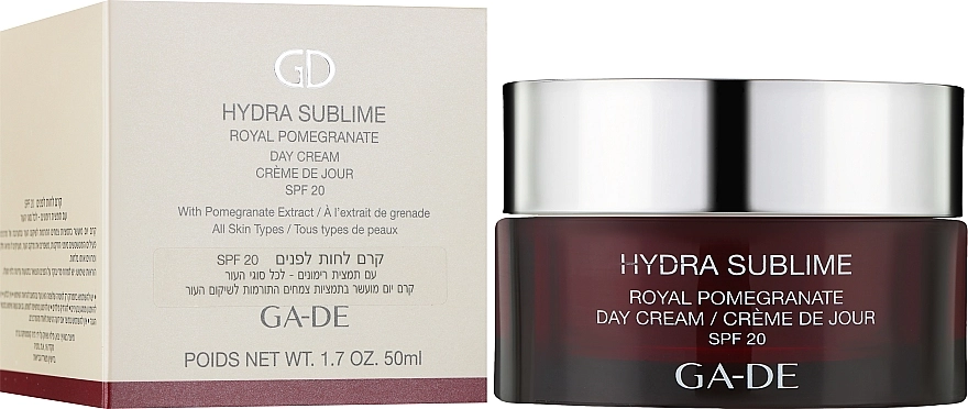 GA-DE Денний крем з екстрактом граната Hydra Sublime Royal Pomegranate Day Cream SPF20 - фото N2