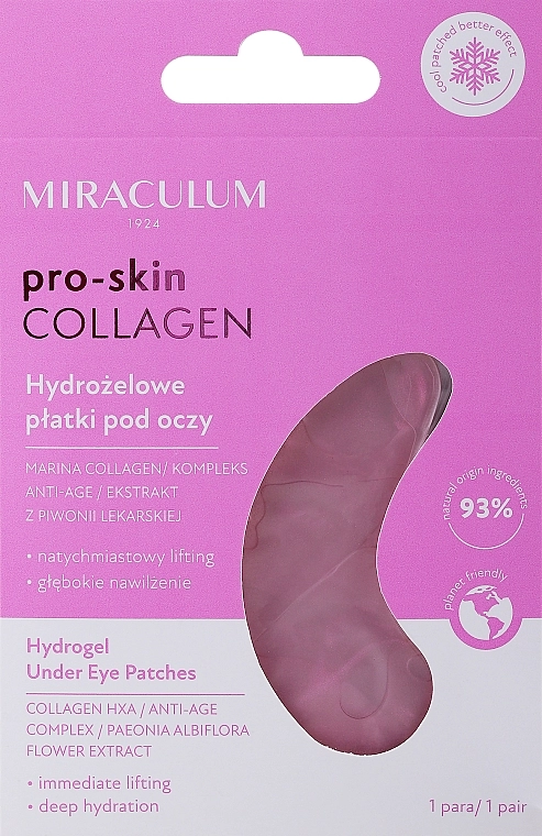 Miraculum Гидрогелевые патчи для глаз Collagen Pro-Skin Eye Pads - фото N1