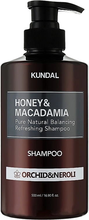 Шампунь "Орхидея и Нероли" - Kundal Honey & Macadamia Shampoo Orchid & Neroli, 500 мл - фото N1