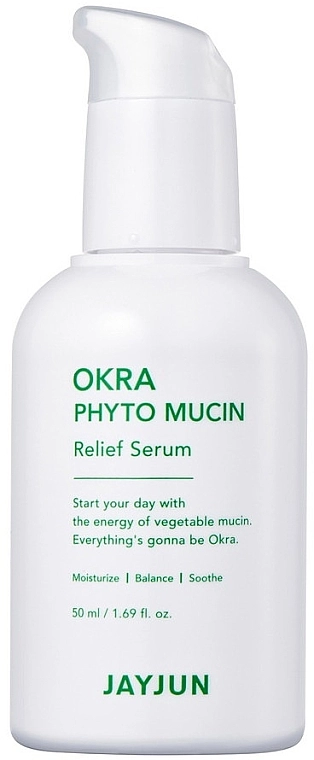 JayJun Сыворотка для лица с фитомуцином Okra Phyto Mucin Relief Serum - фото N1