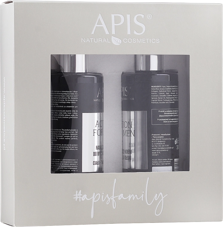 APIS Professional Набір Action For Men (h/cr/300ml + sh/gel/300ml) - фото N1