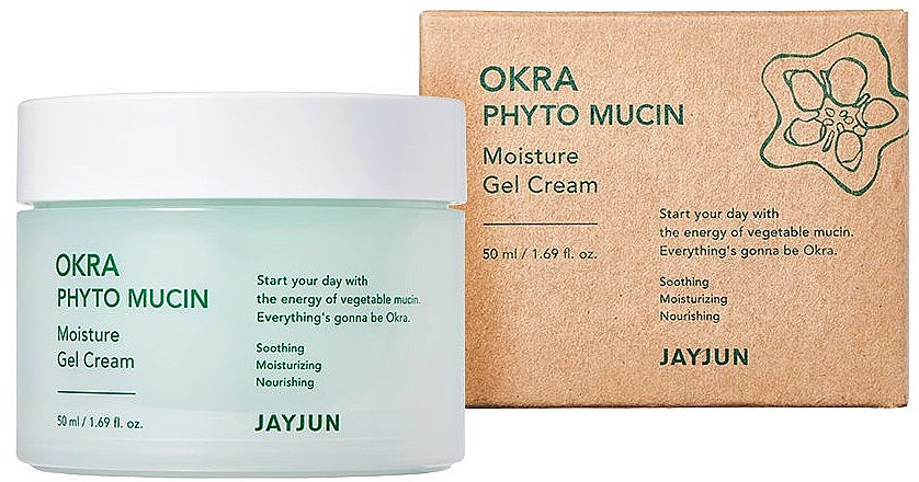 JayJun Увлажняющий крем-гель с фитомуцином Okra Phyto Mucin Moisture Gel Cream - фото N1