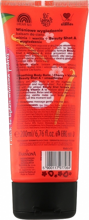 Farmona Бальзам для тіла "Вишня і ваніль" Tutti Frutti Cherry & Vanilla Smoothing Body Balm - фото N2