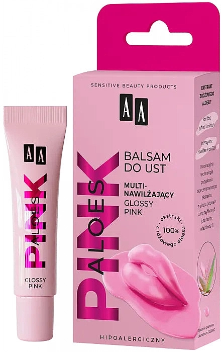 AA Мультиувлажняющий бальзам для губ Aloes Pink Multi-Moisturizing Lip Balm - фото N1