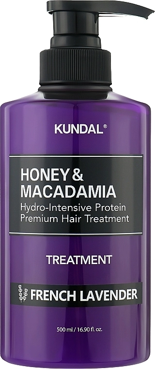 Кондиционер для волос "Французская лаванда" - Kundal Honey & Macadamia Protein Hair Treatment French Lavender, 500 мл - фото N1