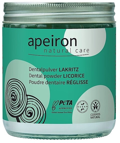 Apeiron Зубна паста у порошку "Лакриця" Dental Powder Licorice - фото N1
