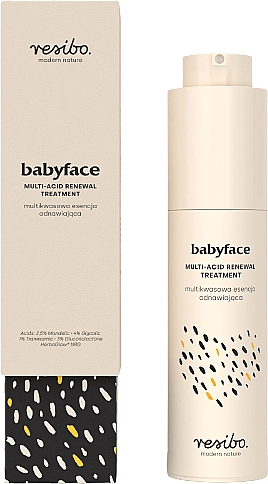 Resibo Мультикислотна відновлювальна есенція для обличчя Babyface Multi-Acid Renewal Treatment - фото N2