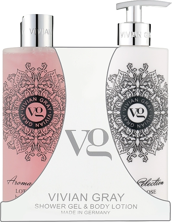 Vivian Gray Набор Aroma Selection Lotus & Rose (sh/gel/500ml + b/lot/500ml) - фото N1