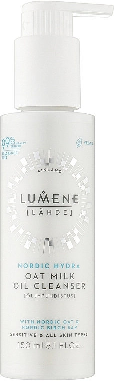 Lumene Очищающее масло с овсяным молоком Nordic Hydra Oat Milk Oil Cleanser - фото N1