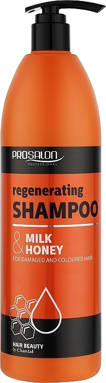 Prosalon Шампунь регенерувальний з молоком і медом Hair Care Shampoo (з помпою) - фото N1