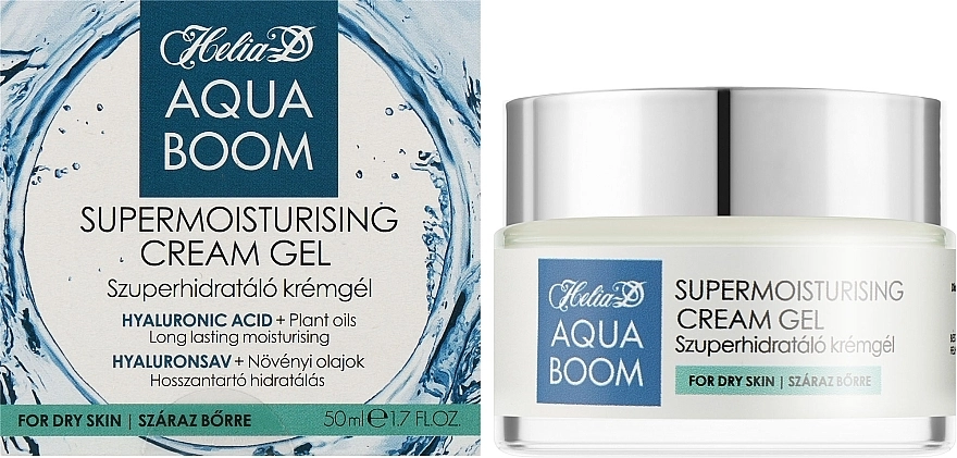 Helia-D Крем-гель "Увлажняющий" для сухой кожи лица Aquaboom Cream Gel - фото N2