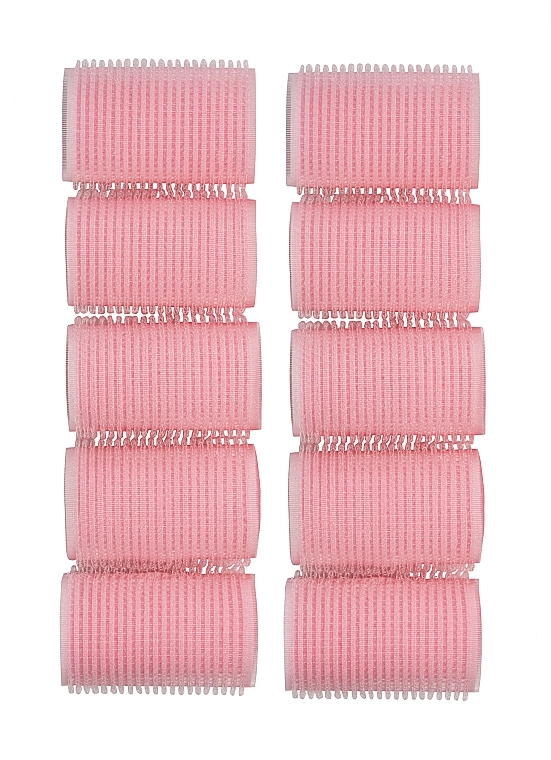 Revolution Haircare Бігуді-липучки, рожеві, 10 шт. Mega Pink Velcro Heatless Rollers - фото N2