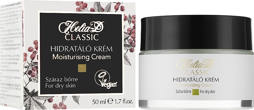 Helia-D Зволожувальний крем для сухої шкіри обличчя Classic Moisturising Cream For Dry Skin - фото N2