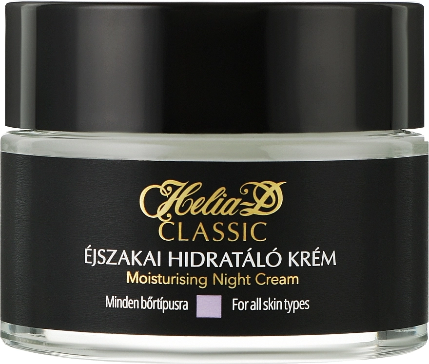Helia-D Крем нічний зволожувальний для обличчя Classic Moisturising Night Cream For All Skin Types - фото N1