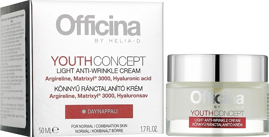 Helia-D Крем для обличчя проти зморщок, легкий Officina Youth Concept Light Anti-Wrinkle Cream - фото N2