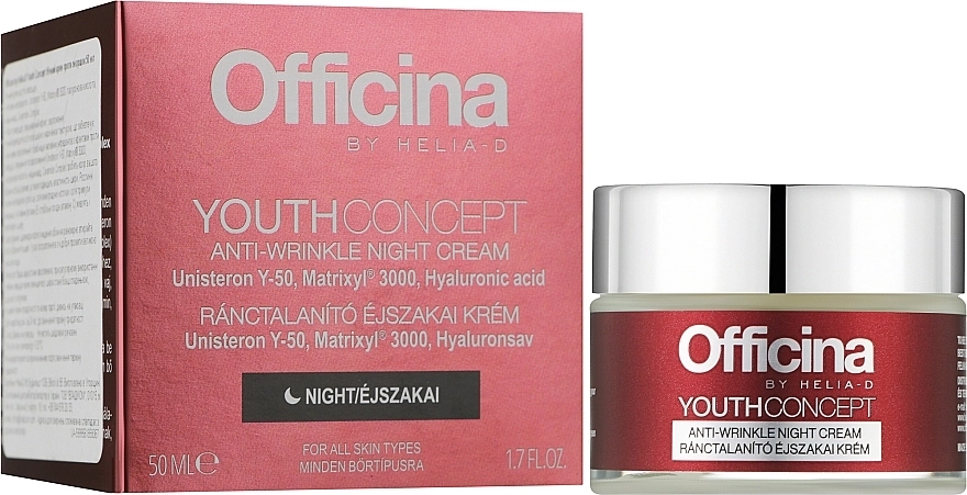 Helia-D Крем для обличчя проти зморщок, нічний Officina Youth Concept Anti-Wrinkle Night Cream - фото N2