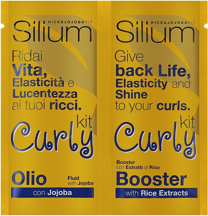 Silium Набір для волосся Curly Hair Rice Extract & Jojoba Oil Kit Sachet - фото N1