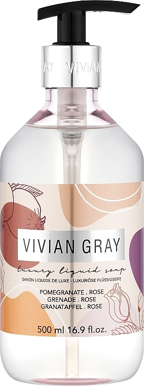 Vivian Gray Мыло для рук Luxury Liquid Soap Pomegranate & Rose - фото N1