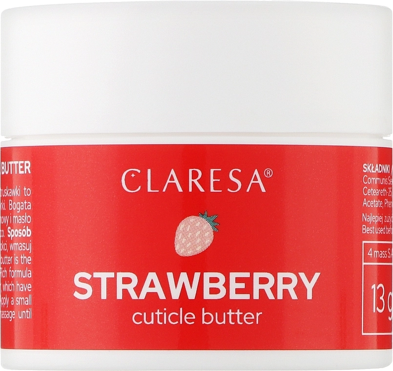 Claresa Масло для кутикулы "Клубника" Strawberry Cuticle Butter - фото N1