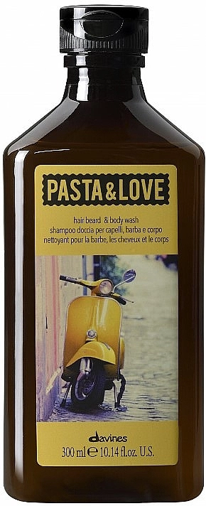 Davines Засіб для миття волосся, бороди і тіла Pasta & Love Hair Beard & Body Wash - фото N1