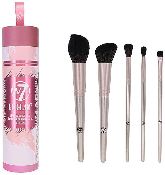 W7 Набір пензлів для макіяжу Go Glam! Makeup Brush Set (brush/5pcs) - фото N3