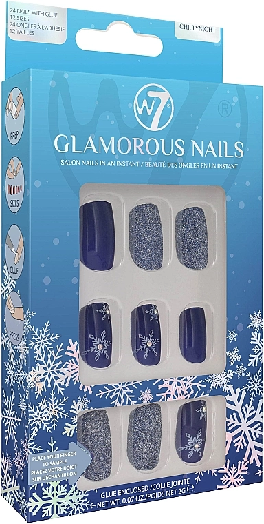W7 Набір Glamorous Nails Chilly Night - фото N1