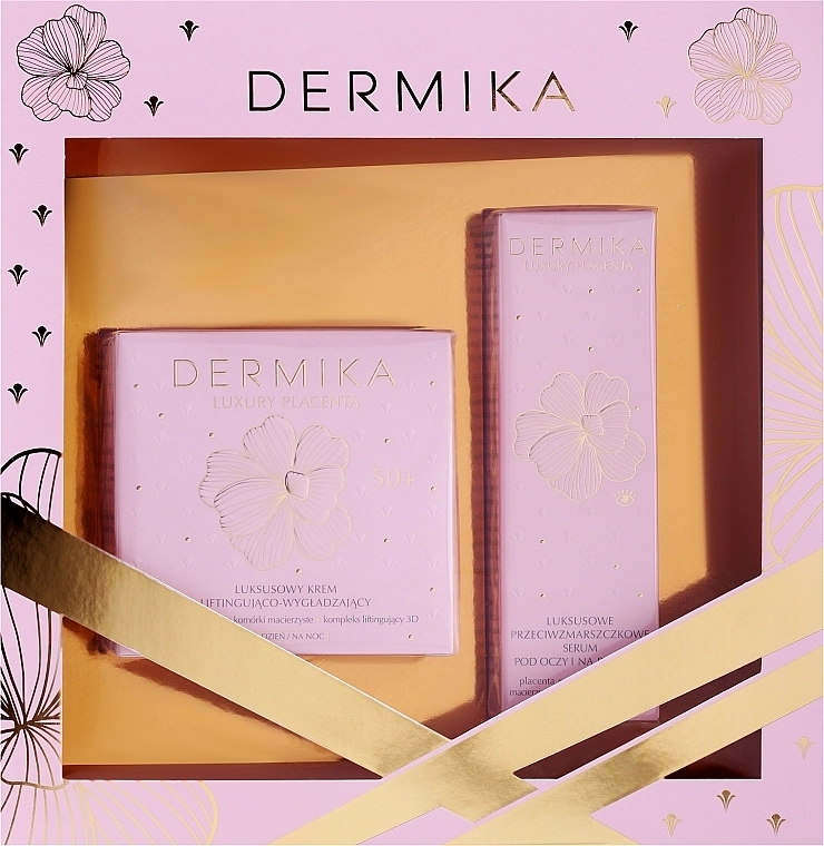 Dermika Набір Luxury Placenta 50+ (f/cr/50ml + eye/serum/15ml) - фото N1