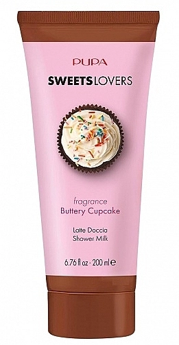 Pupa Молочко для душу "Капкейк" Sweet Lovers Buttery Cupcake Shower Milk - фото N1