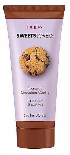 Pupa Молочко для душу "Шоколадне печиво" Sweet Lovers Chocolate Cookie Shower Milk - фото N1