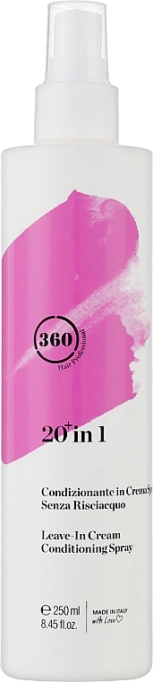 360 Незмивний крем-спрей для кондиціонування волосся 20 в 1 Leave In Cream Conditioning Spray - фото N1