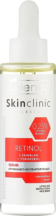 Bielenda Ліфтингова нічна сироватка для обличчя Skin Clinic Professional - фото N1