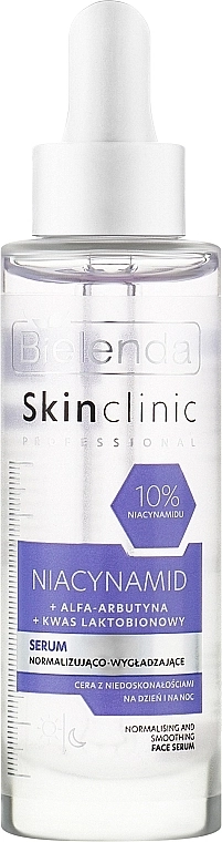 Bielenda Нормалізувальна та розгладжувальна сироватка Skin Clinic Professional Niacynamid - фото N1