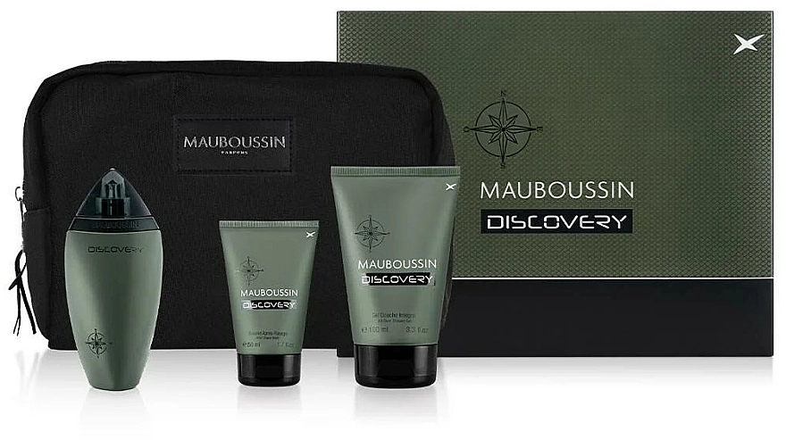 Mauboussin Discovery Набор (edp/100ml + sh/gel/100ml + a/sh/balm/50ml + pouch) - фото N1