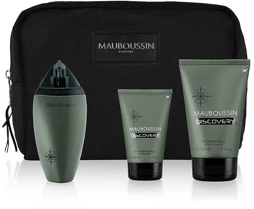 Mauboussin Discovery Набор (edp/100ml + sh/gel/100ml + a/sh/balm/50ml + pouch) - фото N2